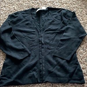 black cardigan